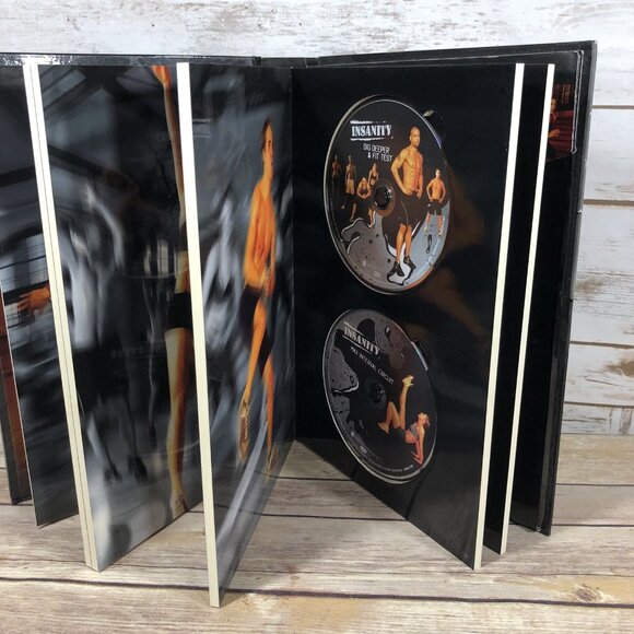 Insanity Total Body Workout Program Beach Body 10 Disc VD & Insane Abs DVD Lot - Picture 6 of 9